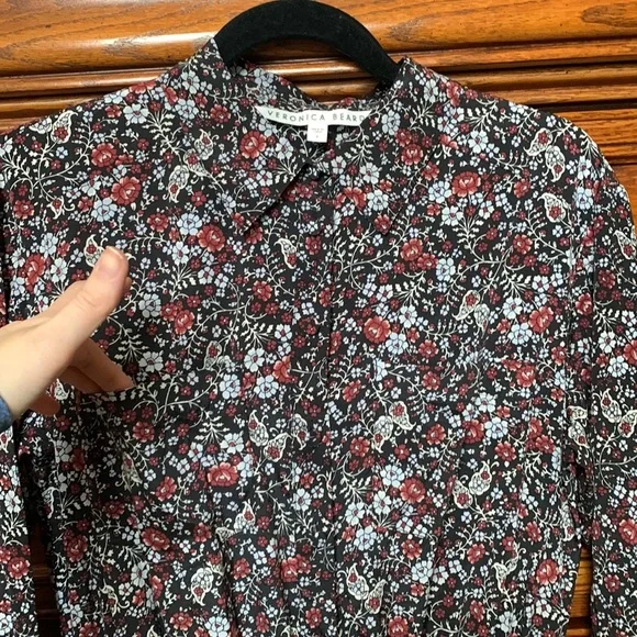Veronica Beard Rory Floral Silk Dress